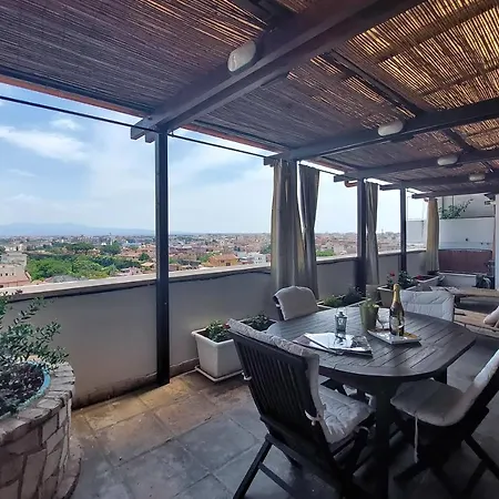 Super Attico Con Terrazza Lodi דירה רומא